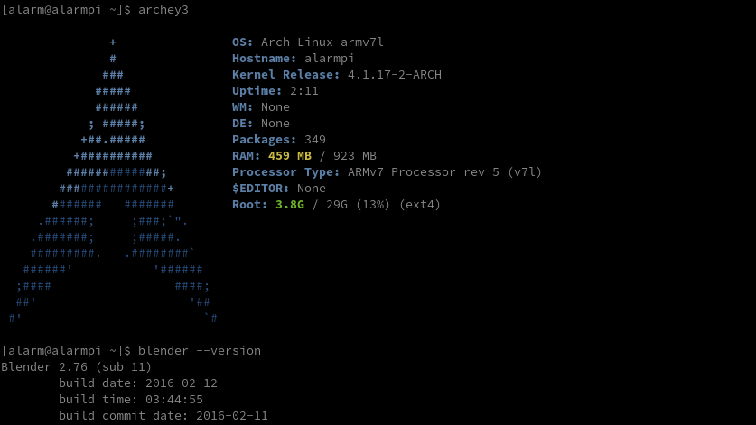 Arch Linux Arm - RPi2